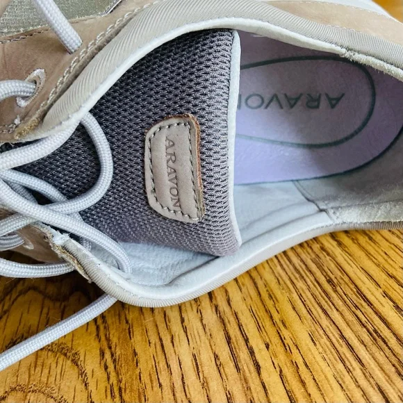 Rockport Aravon Womens Pyper Plain Toe leather Walking Shoe Stone 8.5 - Picture 8 of 9